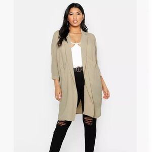 NWT Sage Green Duster Coat Sz S